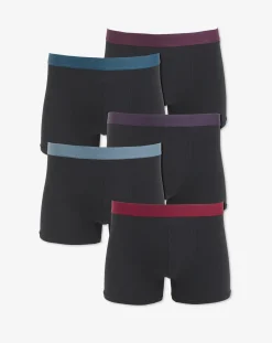 Jacamo 5 Pack Contrast Waistband Hipsters