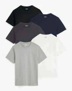 Jacamo 5 Pack Crew T-Shirts Extra Long
