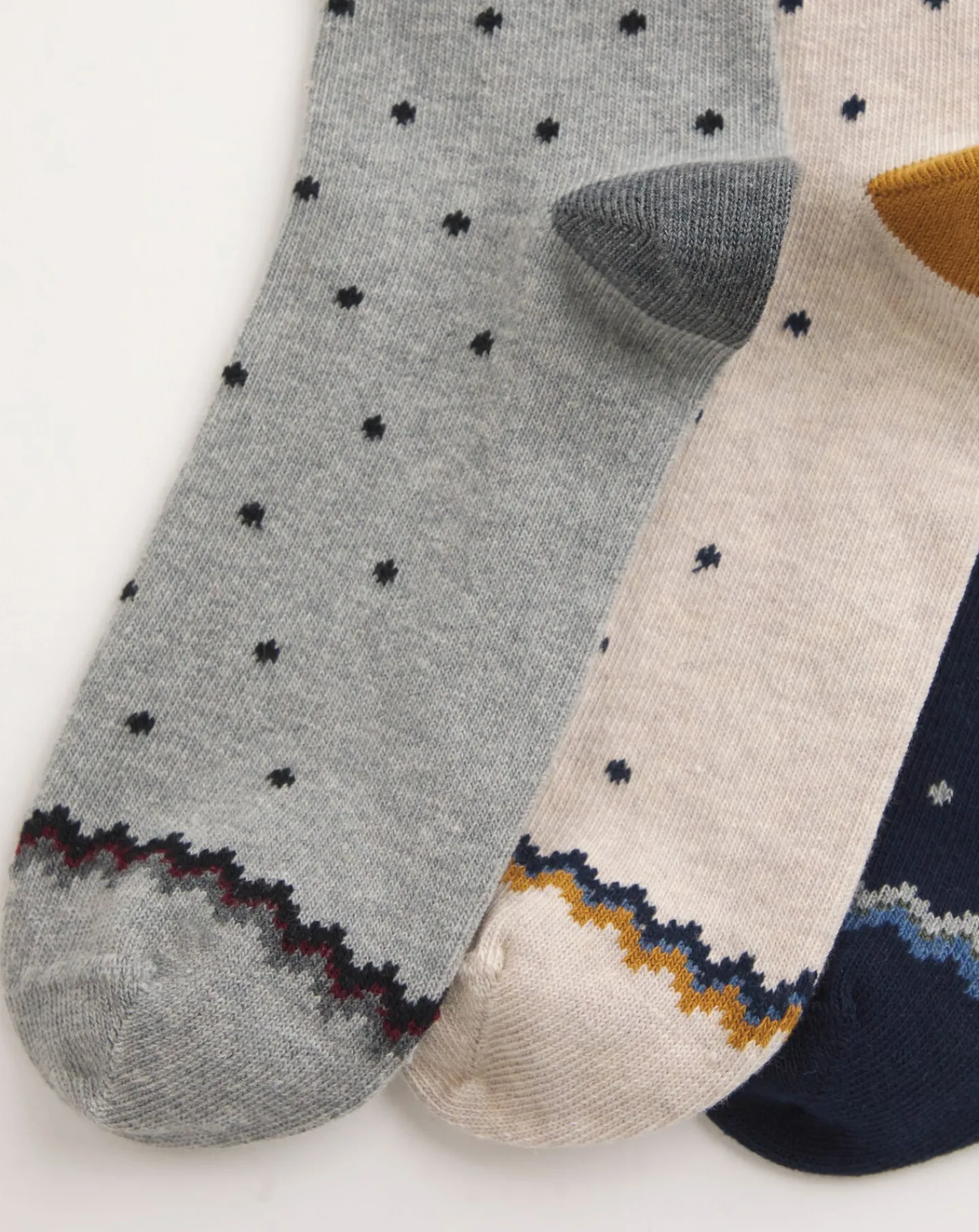 Jacamo 3 Pack Fairisle Socks