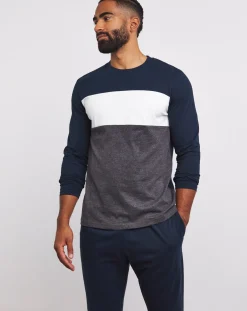 Jacamo 2 Pack Long Sleeve Cut and Sew PJ Set