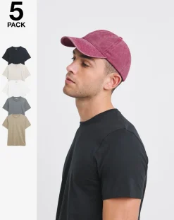 Jacamo 5 Pack Crew T-Shirts Long
