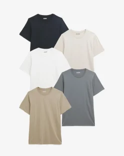 Jacamo 5 Pack Crew T-Shirts Long
