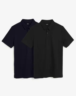 Jacamo 2 Pack Pure Cotton Jersey Polo