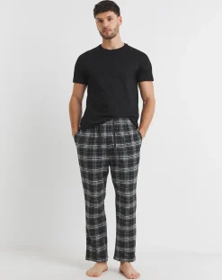 Jacamo 2 Pack Woven Check Pyjama Bottoms