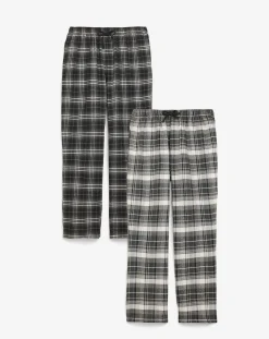 Jacamo 2 Pack Woven Check Pyjama Bottoms