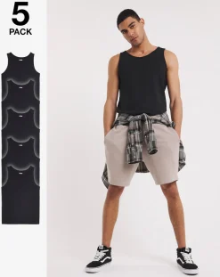 Jacamo 5 Pk Pure Cotton Vests