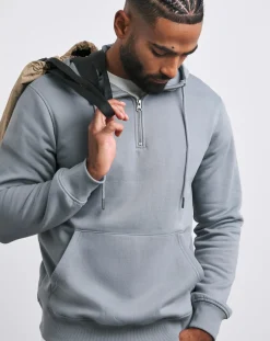 Jacamo 1/4 Zip Hoodie Long