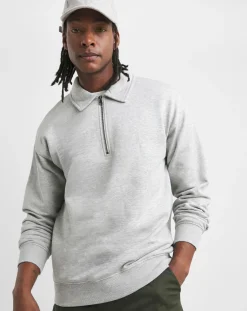 Jacamo 1/4 Zip Relaxed Fit Polo Sweat