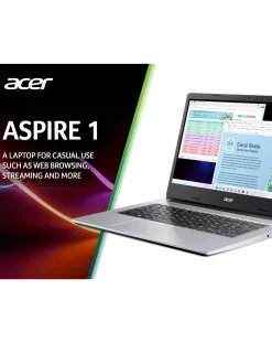 acer Aspire 1 Laptop - 14in HD Intel Celeron N4500 4GB 64GB