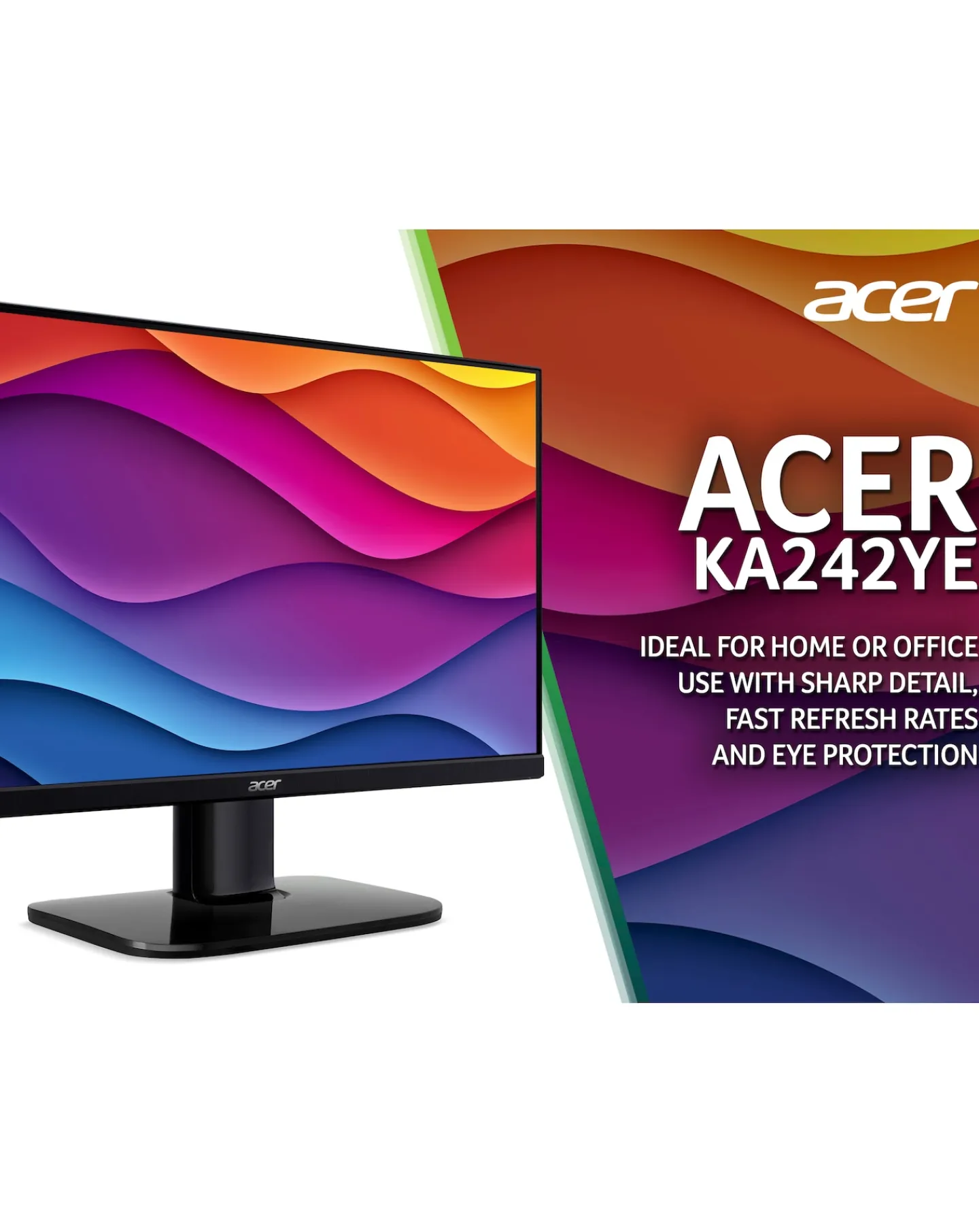 acer KA2 23.8in FHD ZeroFrame 100Hz 4ms Monitor with FreeSync