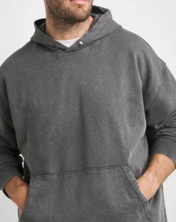 Jacamo Acid Wash Oversized Hoodie