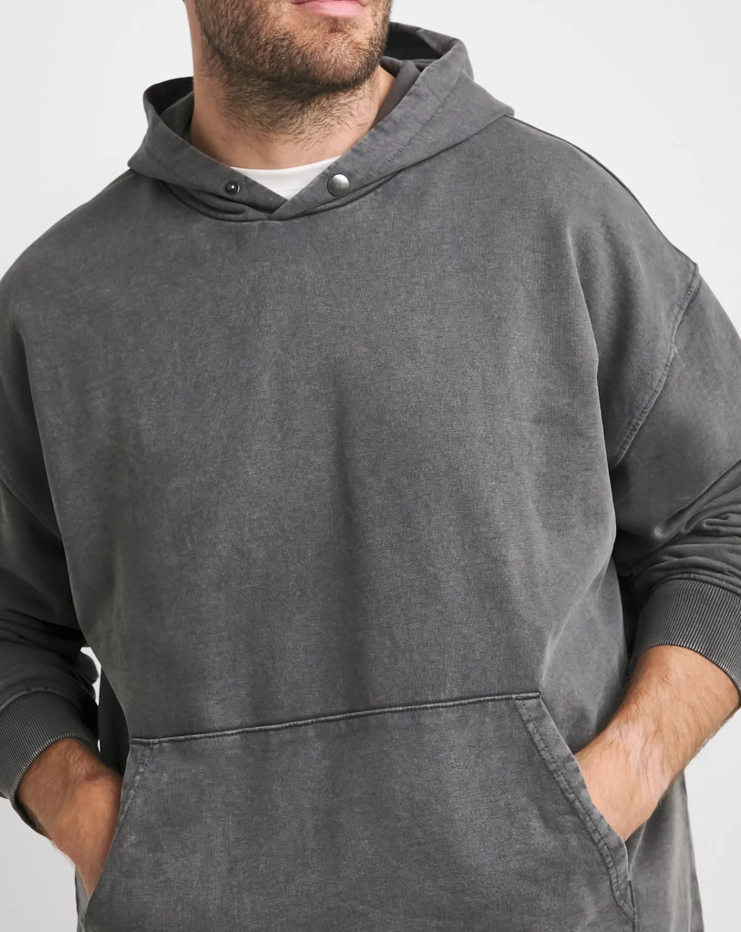 Jacamo Acid Wash Oversized Hoodie