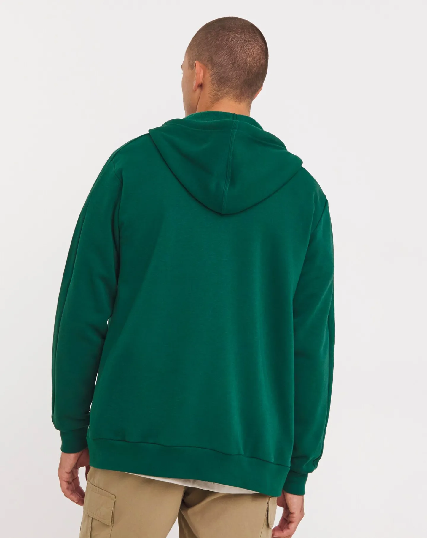 adidas 3 Stripes Fleece Full Zip Hoodie