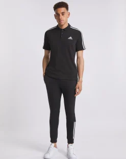 adidas Essentials 3 Stripe Polo Shirt