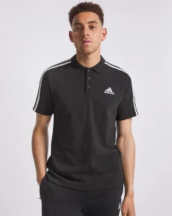 adidas Essentials 3 Stripe Polo Shirt