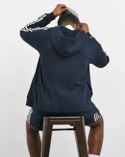 adidas 3-Stripes Fleece Full Zip Hoodie