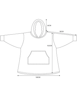Jacamo Adults Oversize Cookie Hoodie