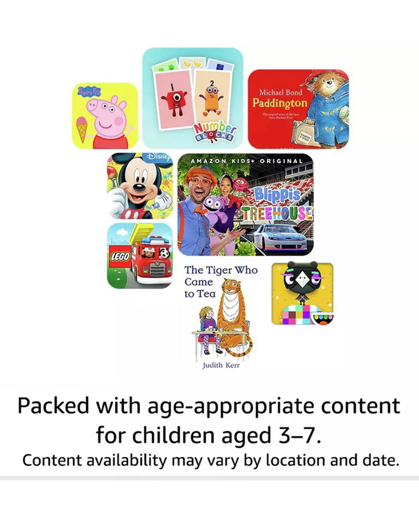 Amazon Fire HD 8 Kids Edition 8in 32GB Age 3-7 Tablet -