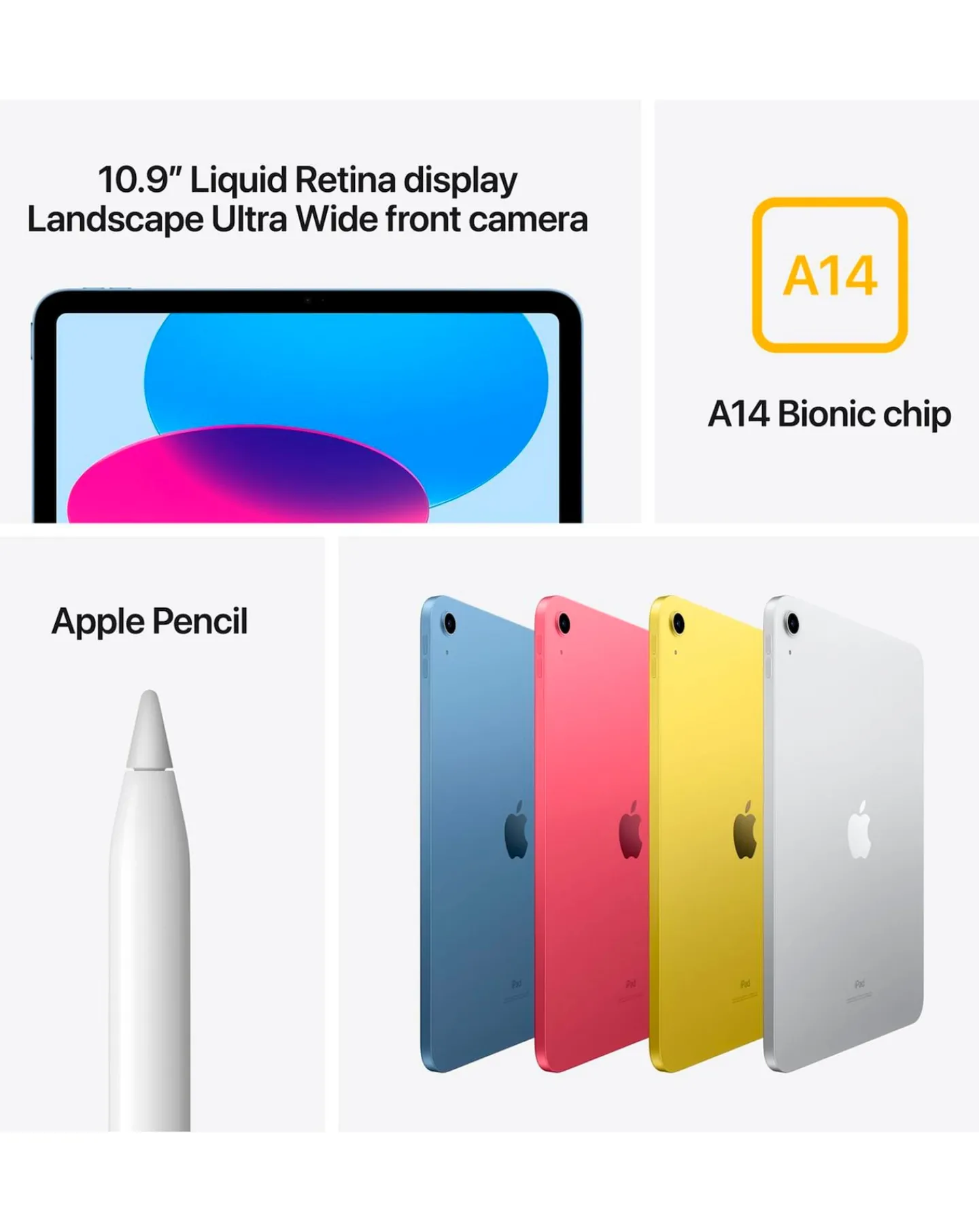Apple iPad 10th Gen (2024) 10.9inch Wi-Fi 64GB - Yellow