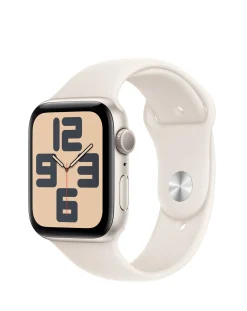 Apple Watch SE GPS 44mm Starlight Aluminium Case with Starlight Sport Band - M/L