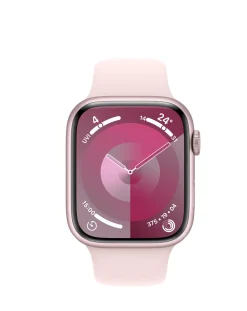 Apple Watch Series 9 GPS 45mm Aluminium Case, Light Sport Band - S/M