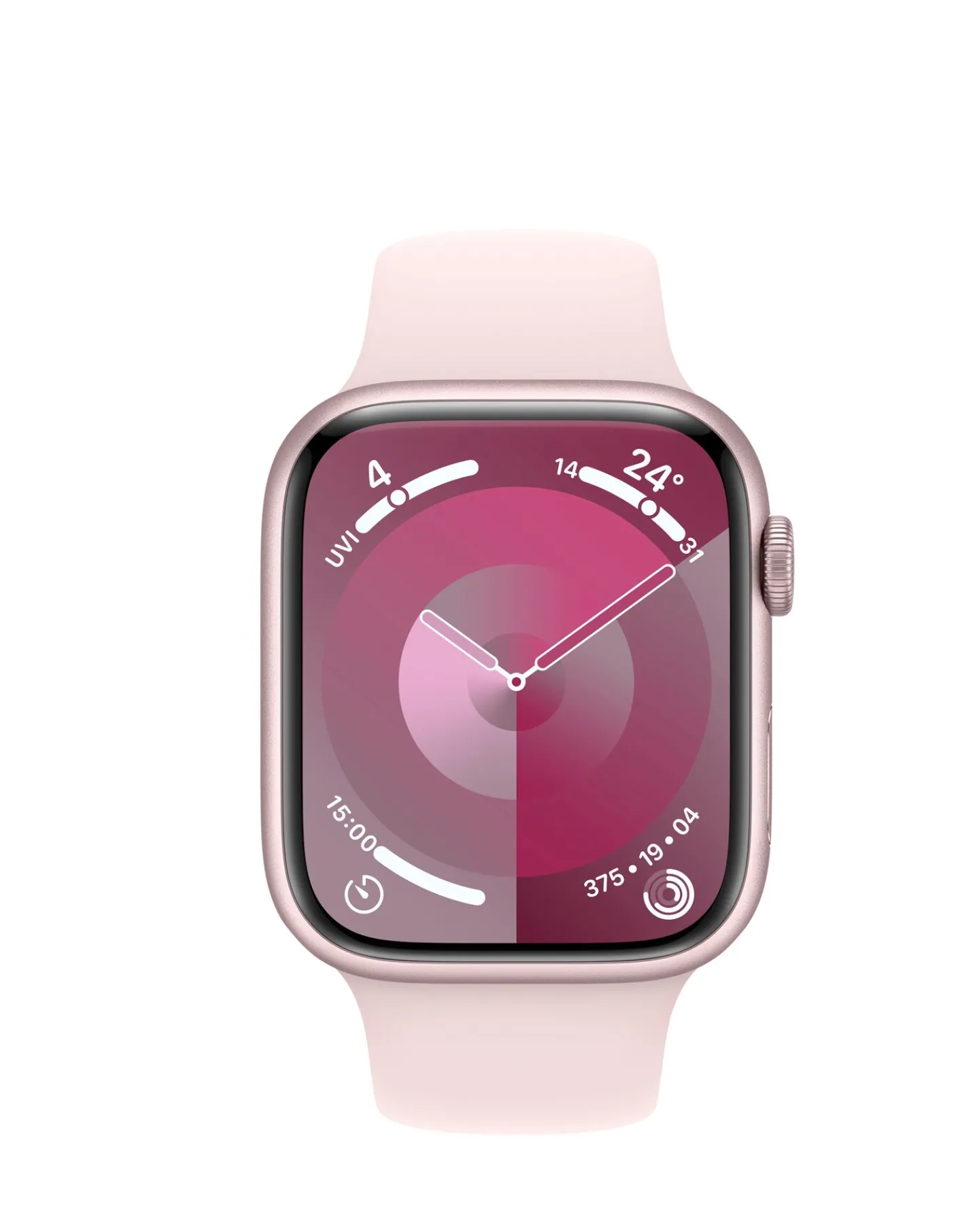 Apple Watch Series 9 GPS 45mm Aluminium Case, Light Sport Band - S/M