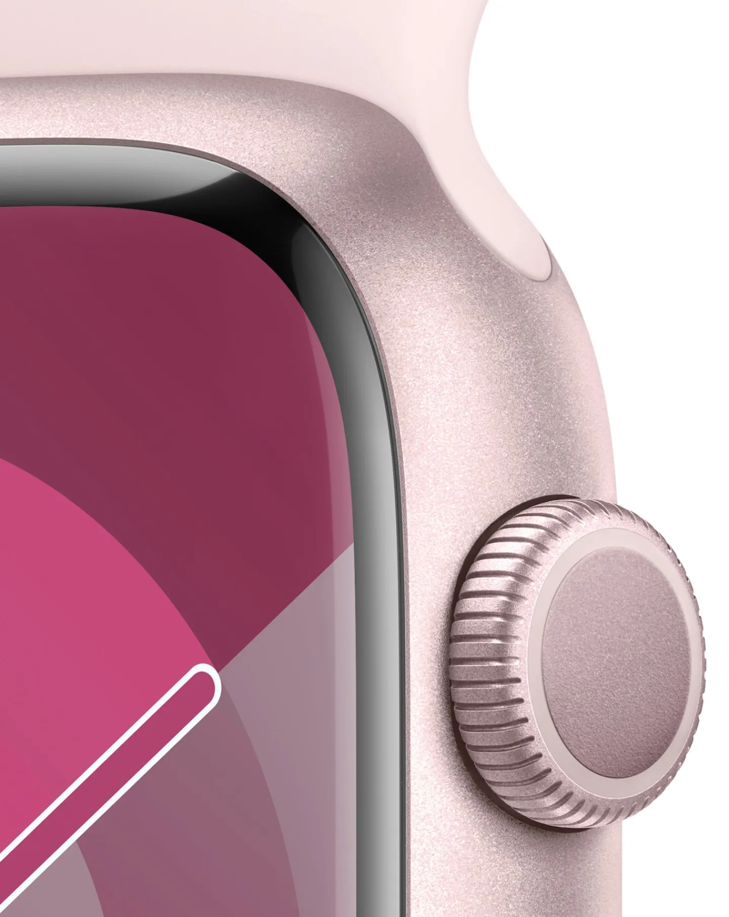 Apple Watch Series 9 GPS 45mm Aluminium Case, Light Sport Band - S/M