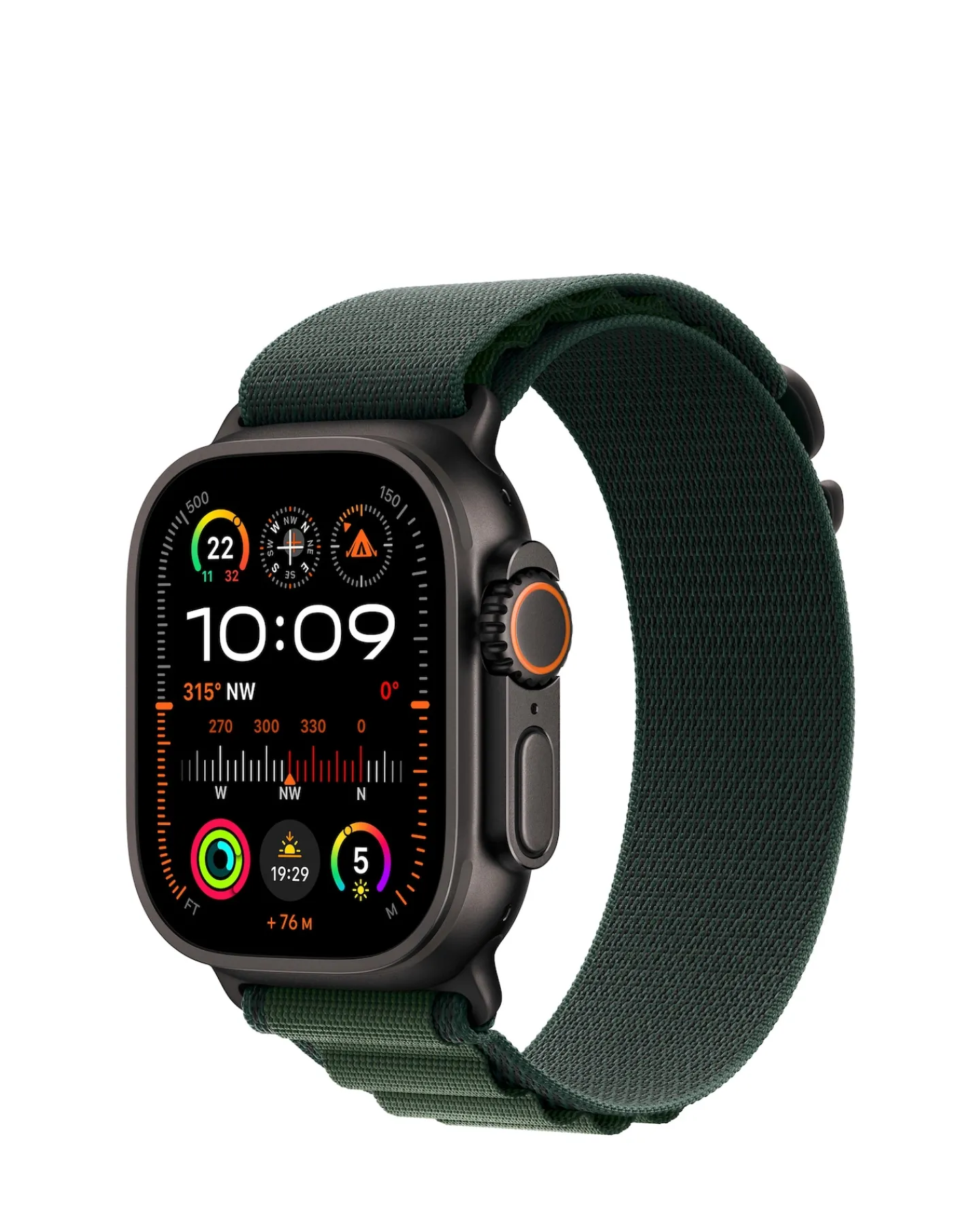 Apple Watch Ultra 2 GPS/Cellular 49mm Black Titanium Case with Black Ocean Band