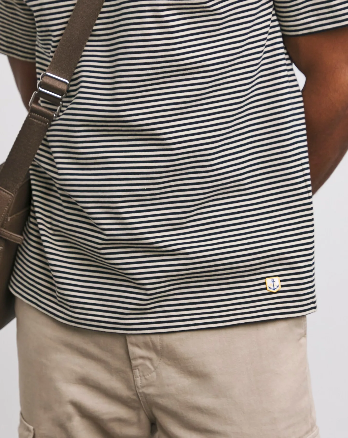 Jacamo Armor Lux Hertiage Stripe Crew Neck T-Shirt