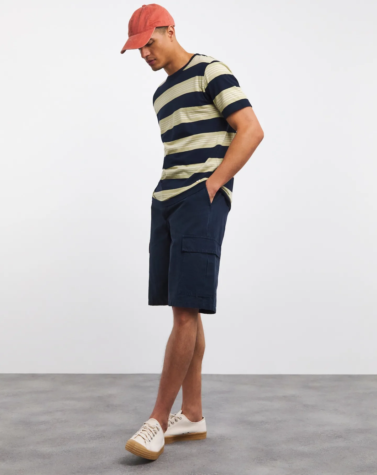 Armor Lux Navy Cargo Shorts