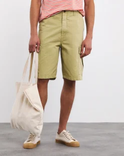 Armor Lux Pale Olive Cargo Shorts