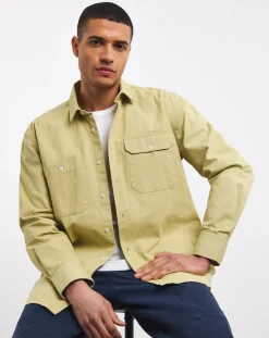 Armor Lux Pale Olive Shirt Jacket
