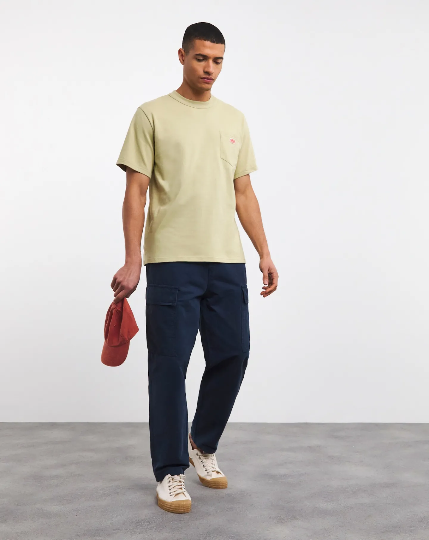 Armor Lux Pocket Pale Olive T-Shirt
