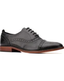 Base London Cast Waxy Lace Up Brogue Shoe