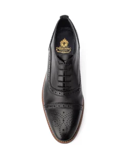 Base London Cast Waxy Lace Up Brogue Shoe