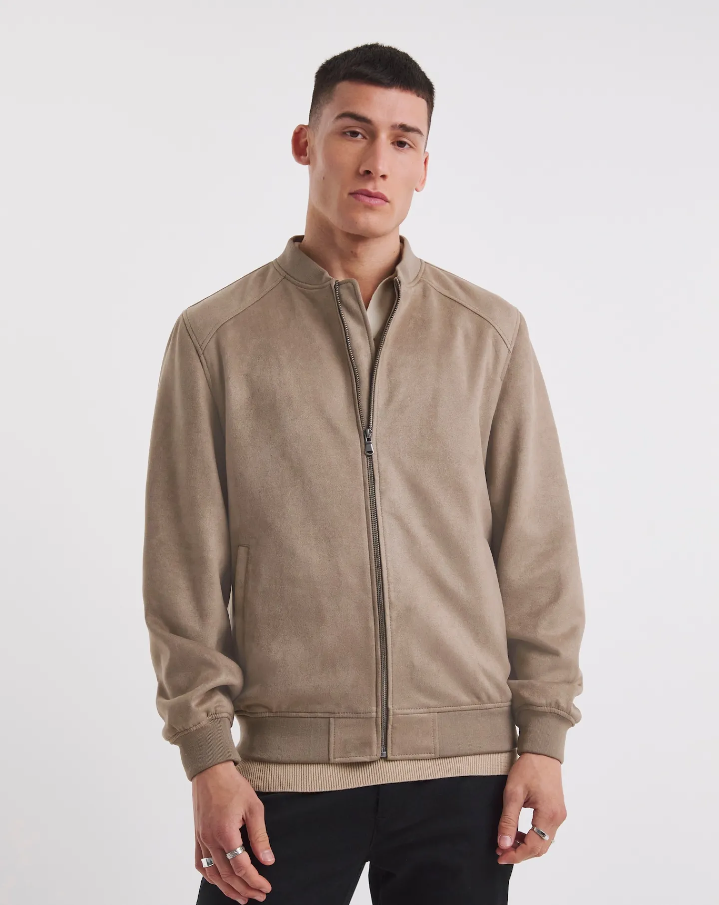 Jacamo Faux Suede Bomber