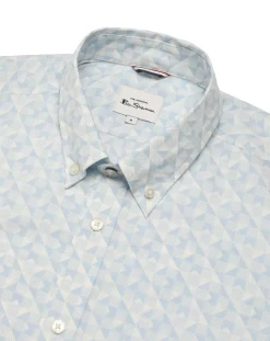 Ben Sherman Geo Print Short Sleeve Shirt