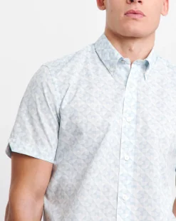Ben Sherman Geo Print Short Sleeve Shirt