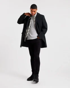 Jacamo Faux Wool Overcoat