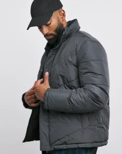 Jacamo Funnel Neck Reversible Puffer Coat