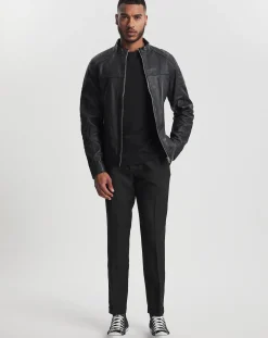 Jacamo Leather Racer Jacket