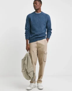 Jacamo Chunky Nep Wool Blend Crew Neck