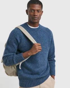 Jacamo Chunky Nep Wool Blend Crew Neck
