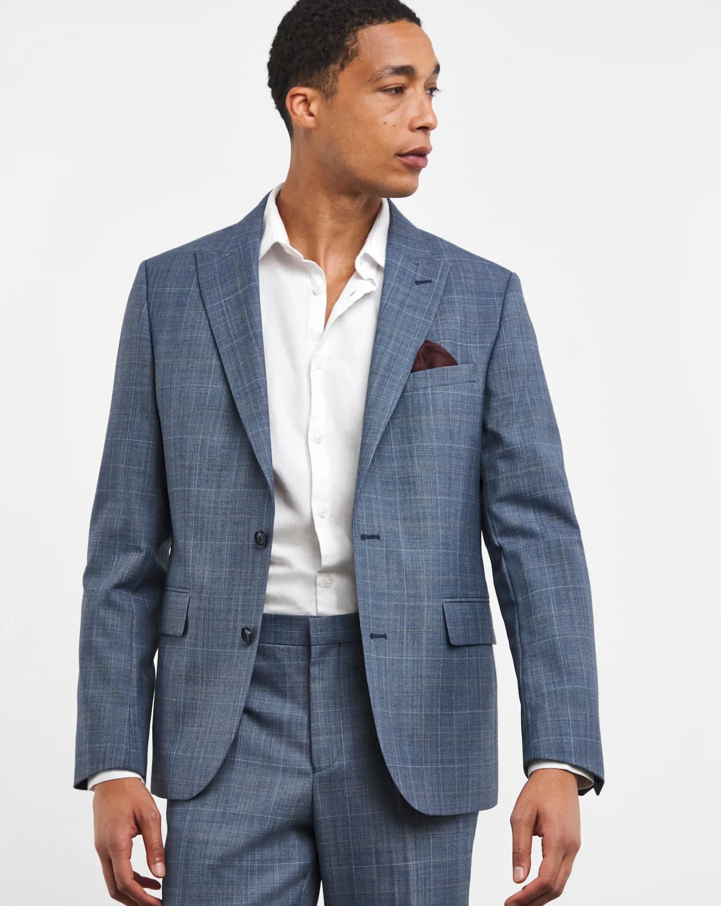 Jacamo Windowpane Check Reg Suit Jacket