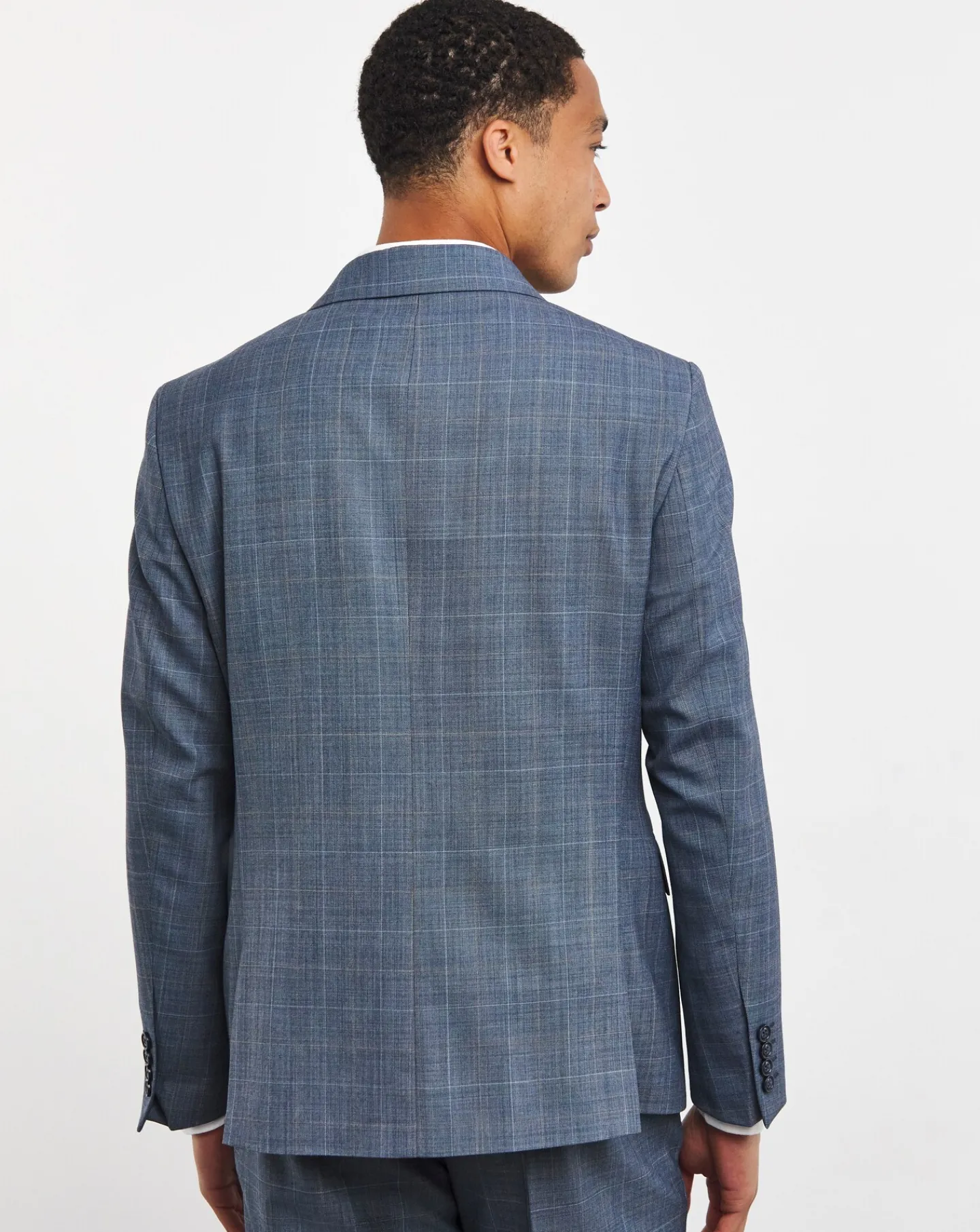 Jacamo Windowpane Check Reg Suit Jacket