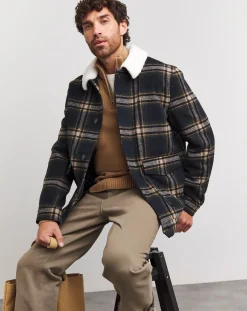 Jacamo Borg Collar Check Shacket