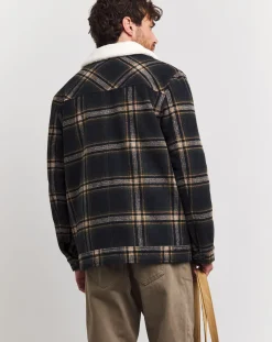 Jacamo Borg Collar Check Shacket