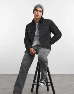 Jacamo Borg Lined Denim Jacket