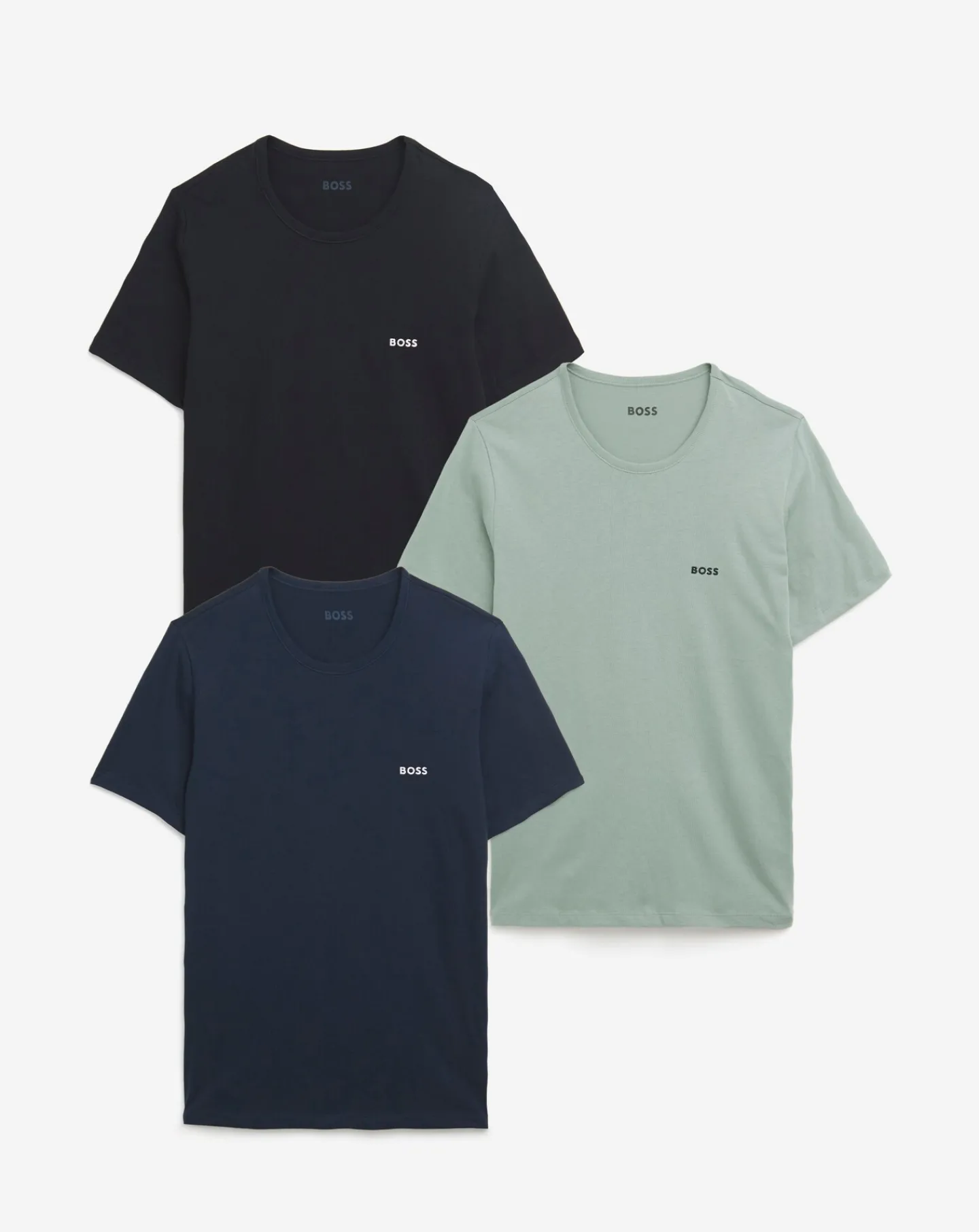 BOSS 3 Pack Short Sleeve Logo Lounge T-Shirt
