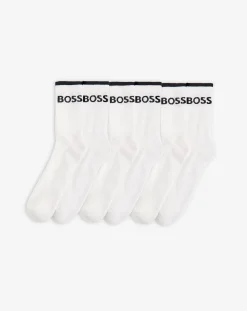 BOSS 6 Pack White Sports Socks